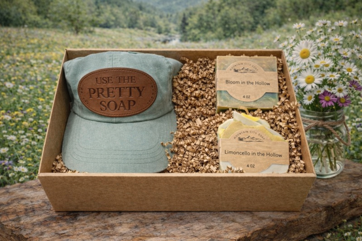 Spring in the Hollow Gift Box | Artisan Soap & Hat Bundle